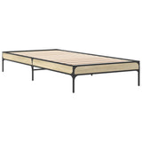 Cadre de lit sans matelas chêne sonoma 100x200 cm