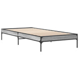 Cadre de lit sans matelas sonoma gris 100x200 cm