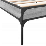 Cadre de lit sans matelas sonoma gris 100x200 cm