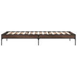 Cadre de lit sans matelas chêne marron 100x200 cm