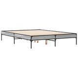 Cadre de lit sans matelas sonoma gris 140x190 cm