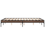 Cadre de lit sans matelas chêne marron 135x190 cm