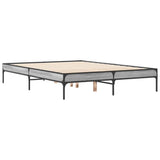 Cadre de lit sans matelas sonoma gris 120x190 cm