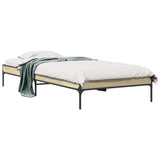 Cadre de lit sans matelas chêne sonoma 90x190 cm