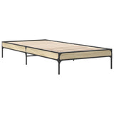 Cadre de lit sans matelas chêne sonoma 90x190 cm