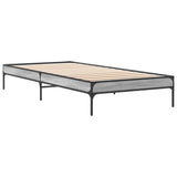 Cadre de lit sans matelas sonoma gris 90x190 cm