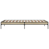 Cadre de lit sans matelas chêne sonoma 75x190 cm