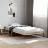 Bed frame without mattress sonoma oak 75x190 cm