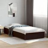 Bed frame without mattress black 100x200 cm