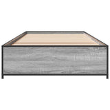 Cadre de lit sans matelas sonoma gris 100x200 cm