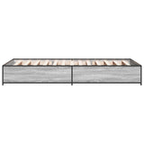 Cadre de lit sans matelas sonoma gris 100x200 cm