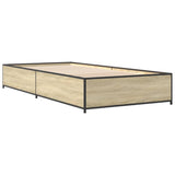 Cadre de lit sans matelas chêne sonoma 90x200 cm