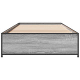 Cadre de lit sans matelas sonoma gris 90x200 cm