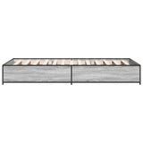 Cadre de lit sans matelas sonoma gris 90x200 cm