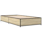 Cadre de lit sans matelas chêne sonoma 90x190 cm