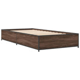 Cadre de lit sans matelas chêne marron 90x190 cm