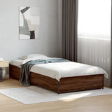 Cadre de lit sans matelas chêne marron 90x190 cm