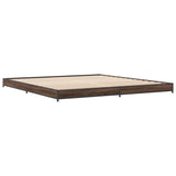 Cadre de lit sans matelas chêne marron 200x200 cm