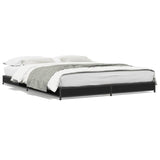 Bed frame without mattress black 150x200 cm