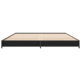 Bed frame without mattress black 150x200 cm