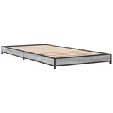 Cadre de lit sans matelas sonoma gris 100x200 cm