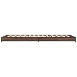 Cadre de lit sans matelas chêne marron 100x200 cm