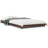 Cadre de lit sans matelas chêne marron 90x190 cm