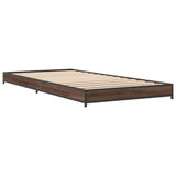 Cadre de lit sans matelas chêne marron 90x190 cm