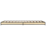 Bed frame without mattress sonoma oak 75x190 cm