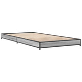 Cadre de lit sans matelas sonoma gris 75x190 cm