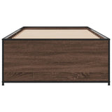 Cadre de lit sans matelas chêne marron 90x200 cm