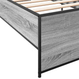 Cadre de lit sans matelas sonoma gris 90x190 cm