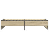 Bed frame without mattress sonoma oak 75x190 cm