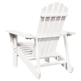 Chaise Adirondack blanc 69x85x90,5 cm bois massif de sapin