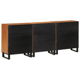 Buffets 3 pcs 60x34x75 cm bois d'acacia massif