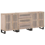 Buffets 3 pcs 60x34x75 cm bois massif de manguier