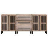 Buffets 3 pcs 60x34x75 cm bois massif de manguier