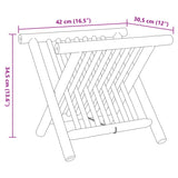 Porte-revue 42x30,5x34,5 cm bambou