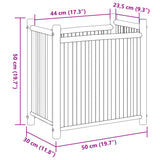 Jardinière 50x30x50 cm bambou