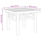 Table basse 45x45x35 cm bambou