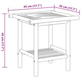 Table basse 45x45x45 cm bambou