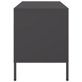 Meubles TV 2 pcs noir 68x39x50,5 cm acier