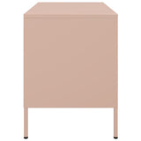 Meuble TV rose 68x39x50,5 cm acier