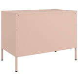 Meuble TV rose 68x39x50,5 cm acier