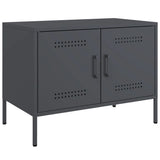 Meuble TV anthracite 68x39x50,5 cm acier