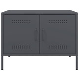 Meuble TV anthracite 68x39x50,5 cm acier