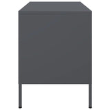 Meuble TV anthracite 68x39x50,5 cm acier