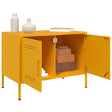 Meuble TV jaune moutarde 68x39x50,5 cm acier