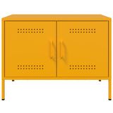 Meuble TV jaune moutarde 68x39x50,5 cm acier