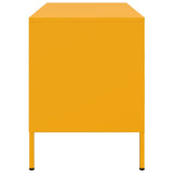 Meuble TV jaune moutarde 68x39x50,5 cm acier